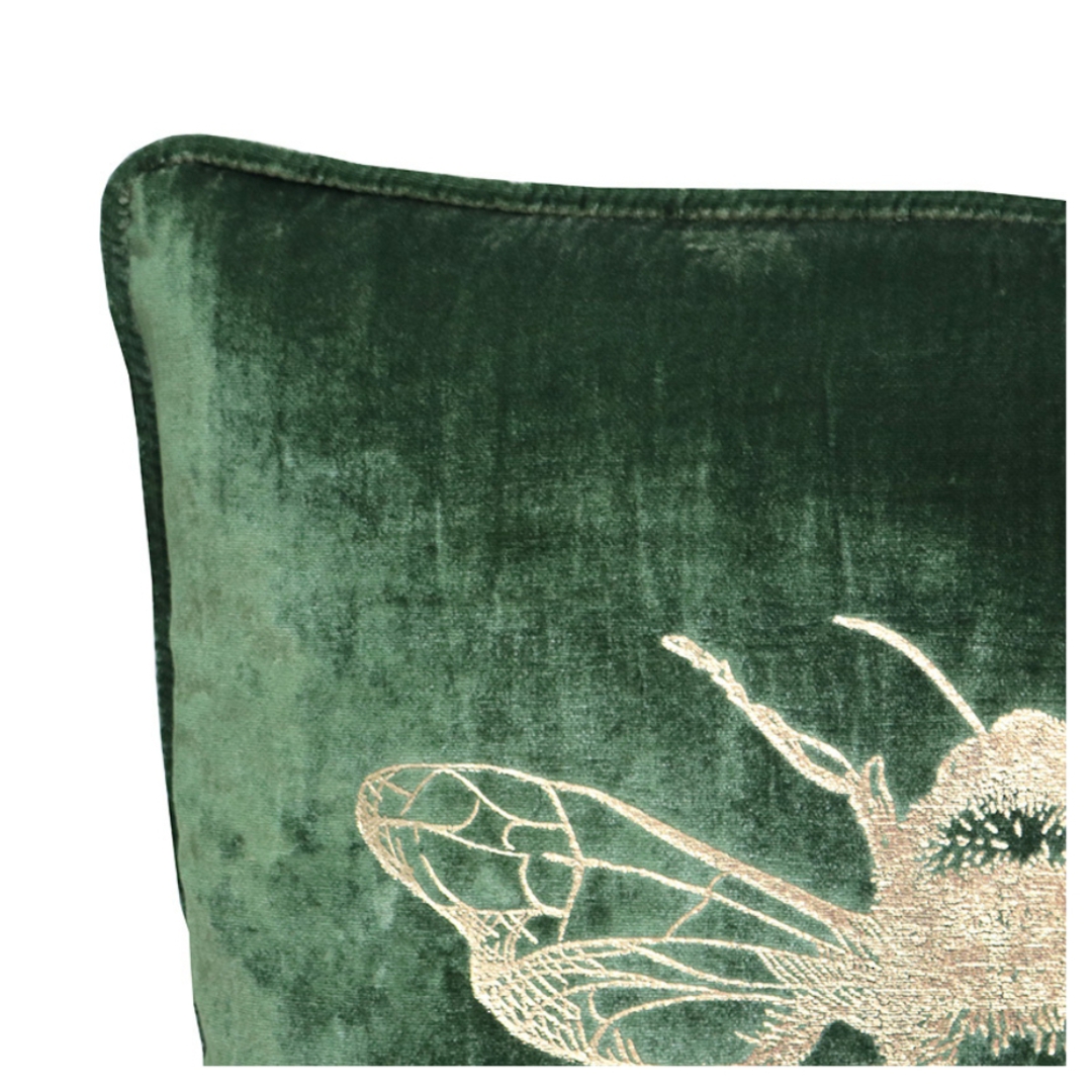 Velvet Bee Cushion image 2